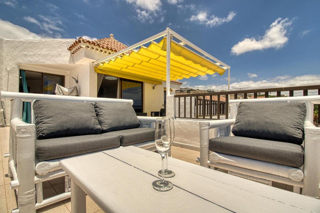 Penthouse Sea View Jacuzzy Terrace & Pool Daire Playa Feñabe Dış mekan fotoğraf