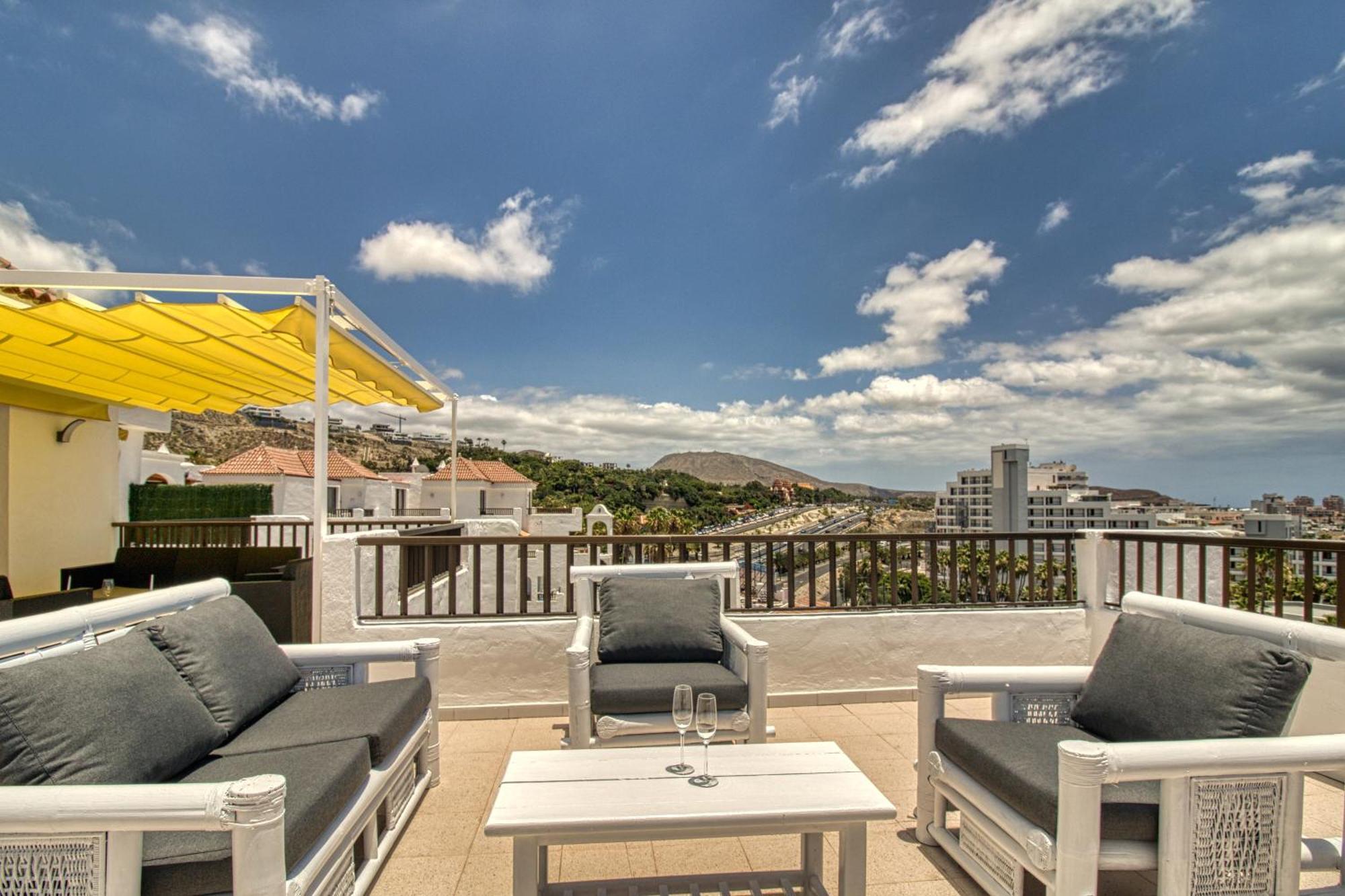 Penthouse Sea View Jacuzzy Terrace & Pool Daire Playa Feñabe Dış mekan fotoğraf