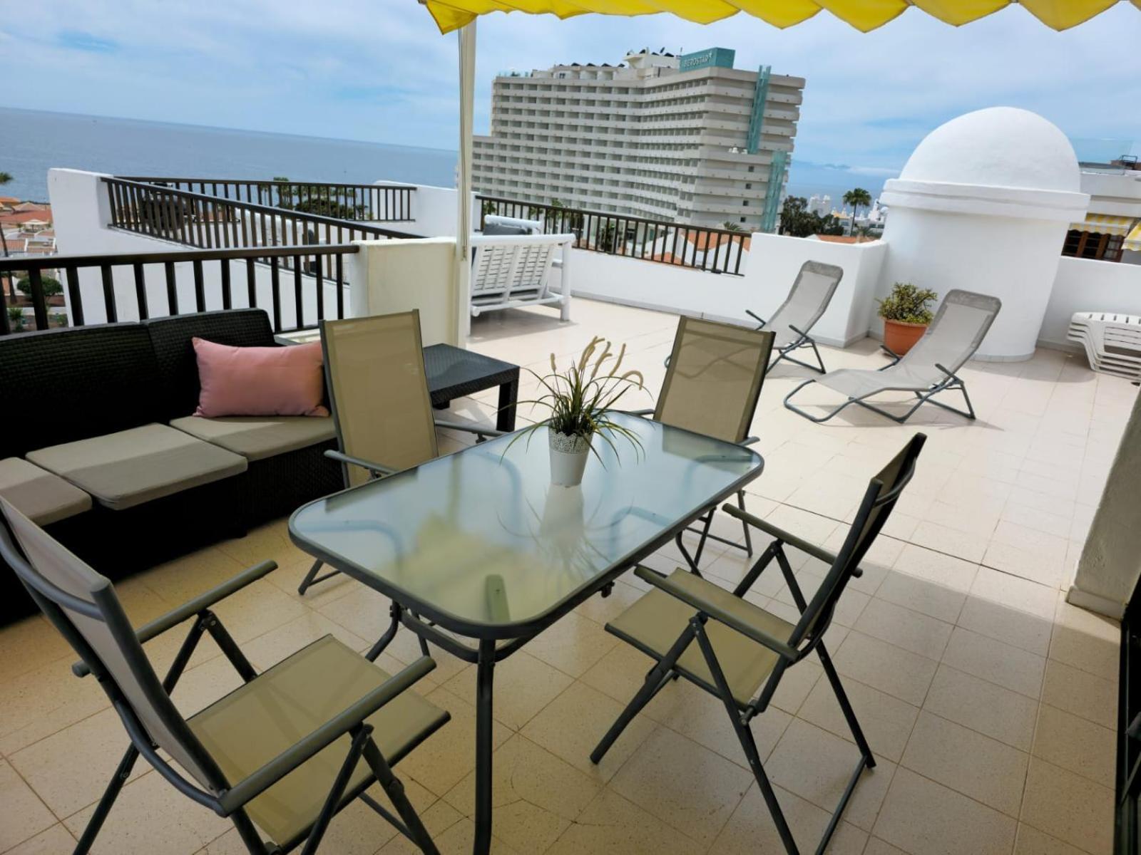 Penthouse Sea View Jacuzzy Terrace & Pool Daire Playa Feñabe Dış mekan fotoğraf
