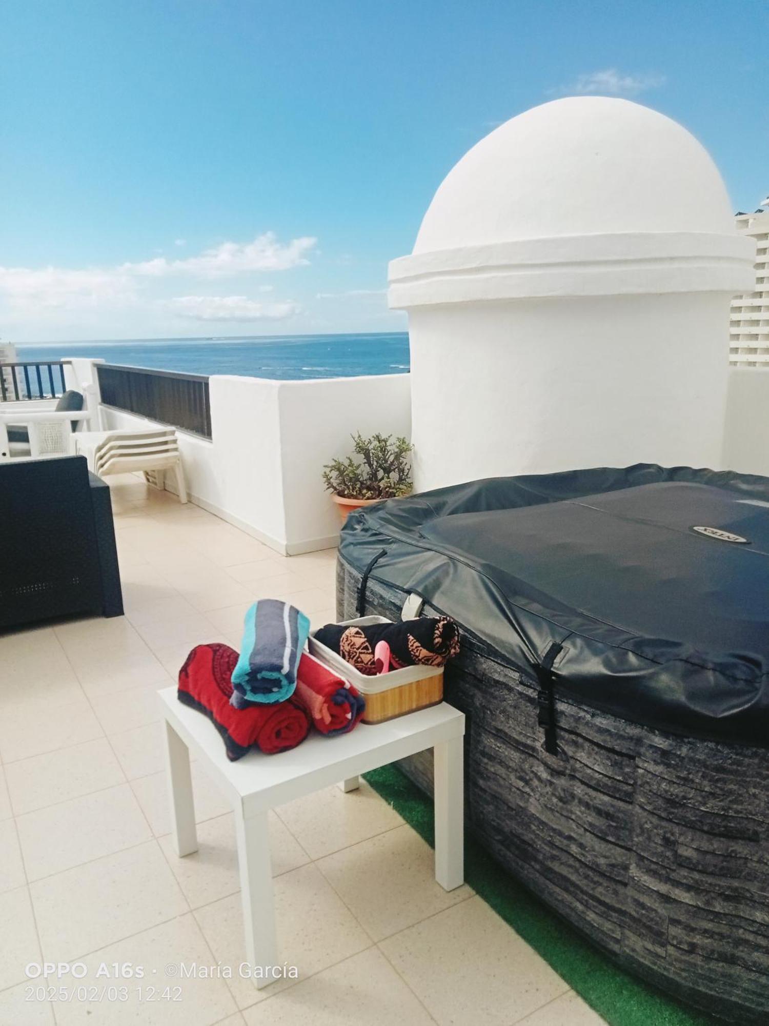 Penthouse Sea View Jacuzzy Terrace & Pool Daire Playa Feñabe Dış mekan fotoğraf