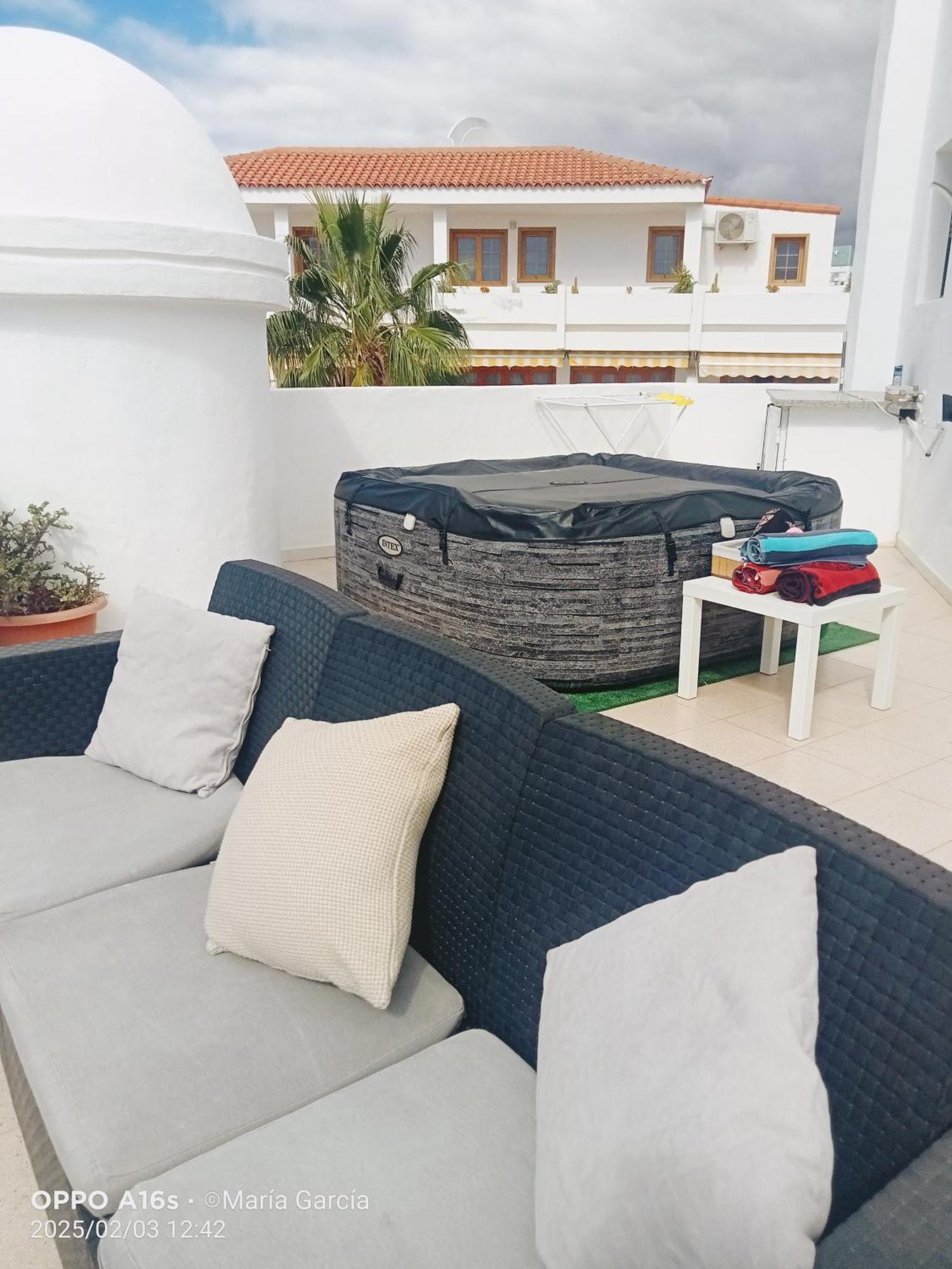 Penthouse Sea View Jacuzzy Terrace & Pool Daire Playa Feñabe Dış mekan fotoğraf